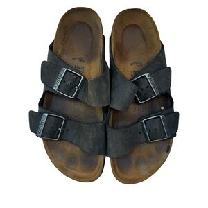 Birkenstock Brown Double Strap Arizona Sandals